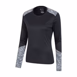 Mountain Warehouse Womens/Ladies Reflective Long-Sleeved T-Shirt - 4 UK, Black