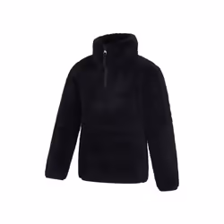 Mountain Warehouse Childrens/Kids Teddy Half Zip Fleece Top - 3-4 Years, Black