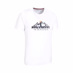 Mountain Warehouse Mens Wander Organic Cotton T-Shirt - S, White
