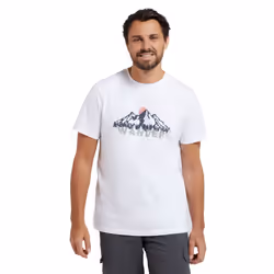 Mountain Warehouse Mens Wander Organic Cotton T-Shirt - M, White