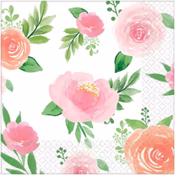 Amscan Floral Baby Shower Disposable Napkins (Pack of 16)