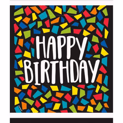 Unique Party Paper Mosaic Birthday Napkins (Pack of 16)