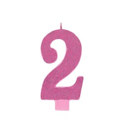 Amscan 2 Glitter Candle