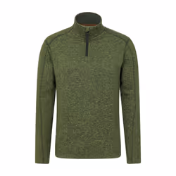 Mountain Warehouse Mens Idris II Half Zip Fleece Top - XL, Dark Khaki