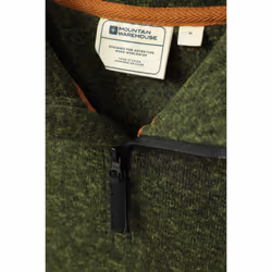 Mountain Warehouse Mens Idris II Half Zip Fleece Top - XL, Dark Khaki