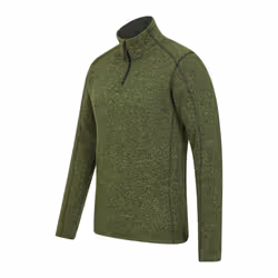 Mountain Warehouse Mens Idris II Half Zip Fleece Top - XL, Dark Khaki