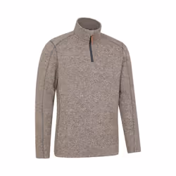 Mountain Warehouse Mens Idris II Half Zip Fleece Top - M, Beige
