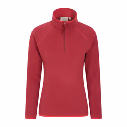 Mountain Warehouse Womens/Ladies Montana Half Zip Fleece Top - 8 UK, Red