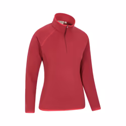 Mountain Warehouse Womens/Ladies Montana Half Zip Fleece Top - 8 UK, Red