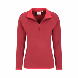 Mountain Warehouse Womens/Ladies Montana Half Zip Fleece Top - 16 UK, Red