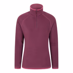 Mountain Warehouse Womens/Ladies Montana Half Zip Fleece Top - 16 UK, Berry