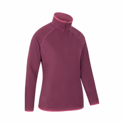 Mountain Warehouse Womens/Ladies Montana Half Zip Fleece Top - 16 UK, Berry