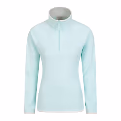 Mountain Warehouse Womens/Ladies Montana Half Zip Fleece Top - 8 UK, Mint