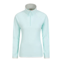 Mountain Warehouse Womens/Ladies Montana Half Zip Fleece Top - 8 UK, Mint