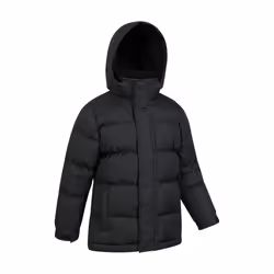 Mountain Warehouse Childrens/Kids Snow II Water Resistant Padded Jacket - 13 Years, Black