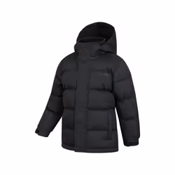 Mountain Warehouse Childrens/Kids Snow II Water Resistant Padded Jacket - 13 Years, Black