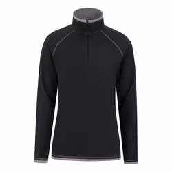 Mountain Warehouse Womens/Ladies Montana Half Zip Fleece Top - 16 UK, Black