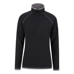Mountain Warehouse Womens/Ladies Montana Half Zip Fleece Top - 16 UK, Black