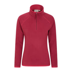 Mountain Warehouse Womens/Ladies Montana Half Zip Fleece Top - 12 UK, Dark Red
