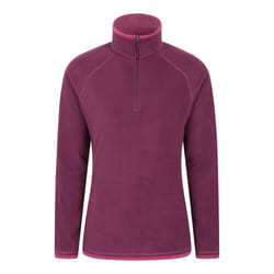 Mountain Warehouse Womens/Ladies Montana Half Zip Fleece Top - 14 UK, Berry
