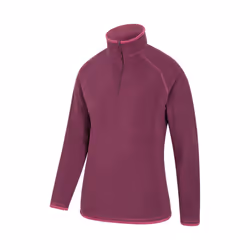 Mountain Warehouse Womens/Ladies Montana Half Zip Fleece Top - 10 UK, Berry