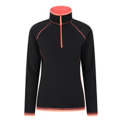 Mountain Warehouse Womens/Ladies Montana Half Zip Fleece Top - 12 UK, Jet Black