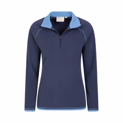 Mountain Warehouse Womens/Ladies Montana Half Zip Fleece Top - 14 UK, Navy