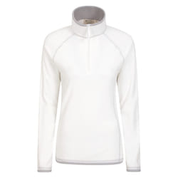 Mountain Warehouse Womens/Ladies Montana Half Zip Fleece Top - 14 UK, Beige