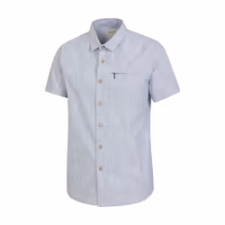 Mountain Warehouse Mens Coconut Slub Short-Sleeved Shirt - XS, Blue