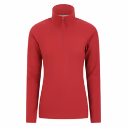 Mountain Warehouse Womens/Ladies Camber II Fleece Top - M, Red