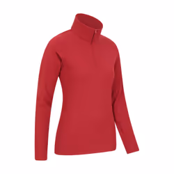 Mountain Warehouse Womens/Ladies Camber II Fleece Top - M, Red