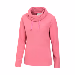 Mountain Warehouse Womens/Ladies Hebridean Cowl Neck Fleece Top - 14 UK, Dark Pink