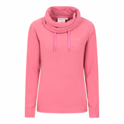 Mountain Warehouse Womens/Ladies Hebridean Cowl Neck Fleece Top - 8 UK, Dark Pink