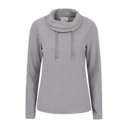 Mountain Warehouse Womens/Ladies Hebridean Cowl Neck Fleece Top - 6 UK, Dark Grey