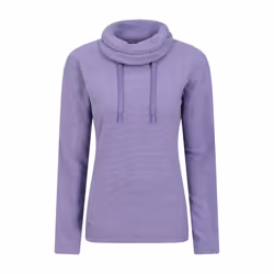 Mountain Warehouse Womens/Ladies Hebridean Cowl Neck Fleece Top - 6 UK, Grape