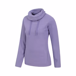 Mountain Warehouse Womens/Ladies Hebridean Cowl Neck Fleece Top - 6 UK, Grape