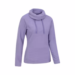 Mountain Warehouse Womens/Ladies Hebridean Cowl Neck Fleece Top - 6 UK, Grape