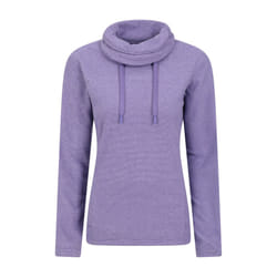 Mountain Warehouse Womens/Ladies Hebridean Cowl Neck Fleece Top - 8 UK, Grape