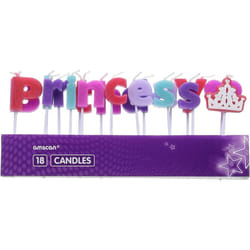 Amscan Princess Pick Candles (Pack of 18)