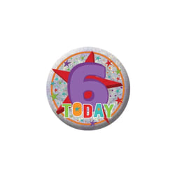 Amscan Holographic 6th Birthday Badge