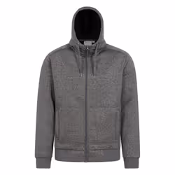 Mountain Warehouse Mens Nevis II Faux Fur Hoodie - XXS, Black