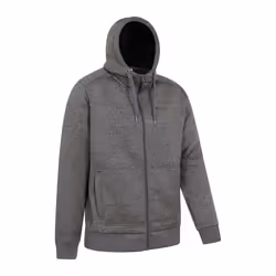 Mountain Warehouse Mens Nevis II Faux Fur Hoodie - XXS, Black