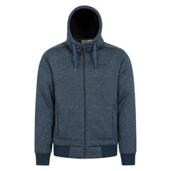 Mountain Warehouse Mens Nevis II Faux Fur Hoodie - XXS, Dark Blue