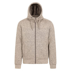 Mountain Warehouse Mens Nevis II Faux Fur Hoodie - XS, Beige