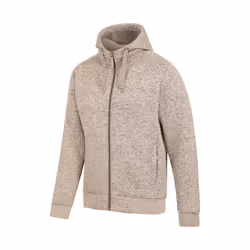 Mountain Warehouse Mens Nevis II Faux Fur Hoodie - XS, Beige