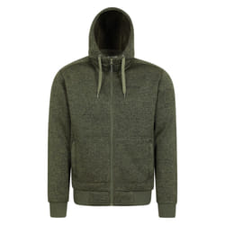 Mountain Warehouse Mens Nevis II Faux Fur Hoodie - 4XL, Green
