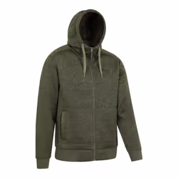 Mountain Warehouse Mens Nevis II Faux Fur Hoodie - 4XL, Green