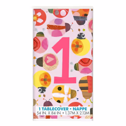 Unique Party Plastic Ladybird 1st Birthday Party Table Cover