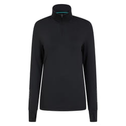 Mountain Warehouse Womens/Ladies Half Zip Long-Sleeved Running Midlayer - 6 UK, Black