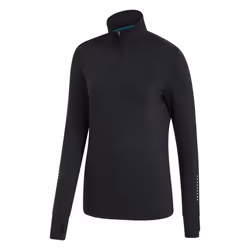 Mountain Warehouse Womens/Ladies Half Zip Long-Sleeved Running Midlayer - 6 UK, Black